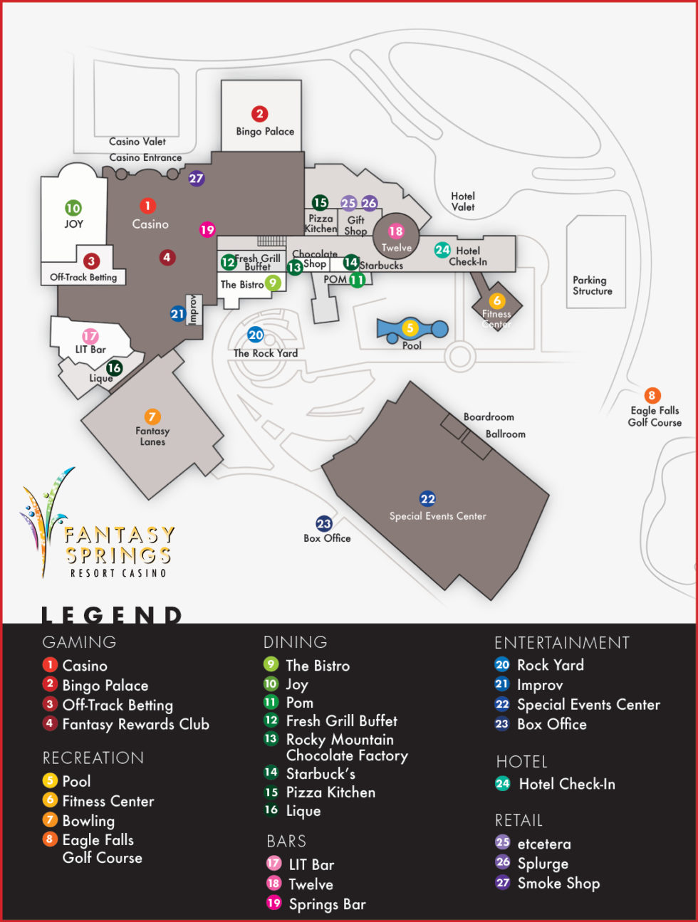 Property Map Fantasy Springs Resort Casino